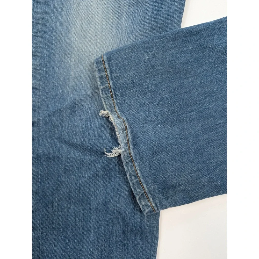 Levi's 505 Regular‎ Straight Fit Blue Stone Washed Denim Jeans Men's Size 38x32